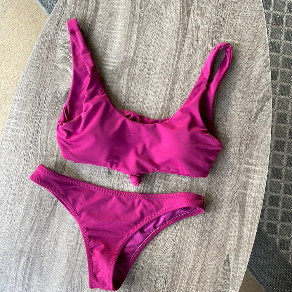 Front Knot Bikini Set